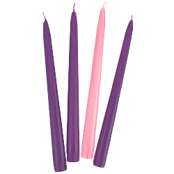 ⅞" Advent Taper Candles