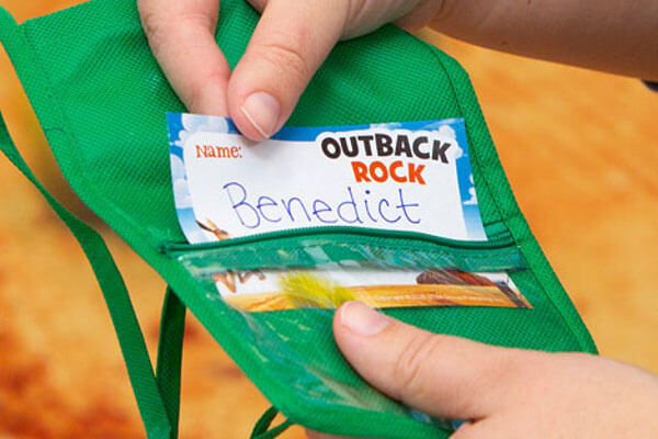 Outback Rock Name Badges