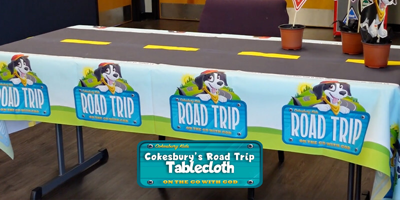 Decorating Table Cloth - Road Trip