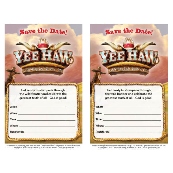 Yee-Haw Save the Date Cards